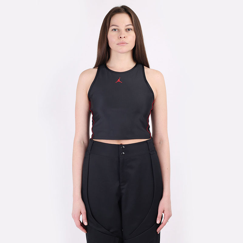 женский черный топ Jordan Essential Crop Top DD0283-010 - цена, описание, фото 4